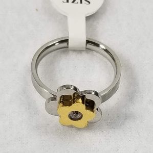 Ring Silver Gold Stainless Steel Jewelry